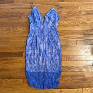 Purple lace dress